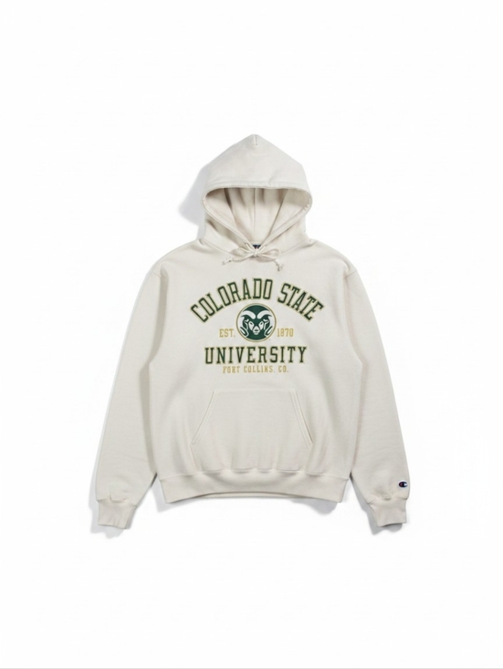 Champion Other - COLORADO STATE UNIVERSITY Hoodie | White Champion Eco Fleece